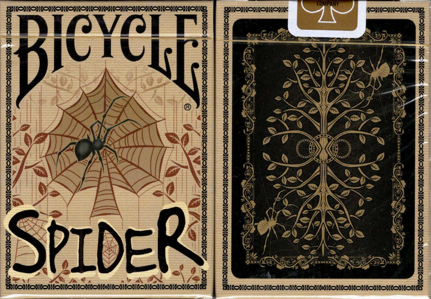 PlayingCardDecks.com-Spider Gilded Bicycle Playing Cards