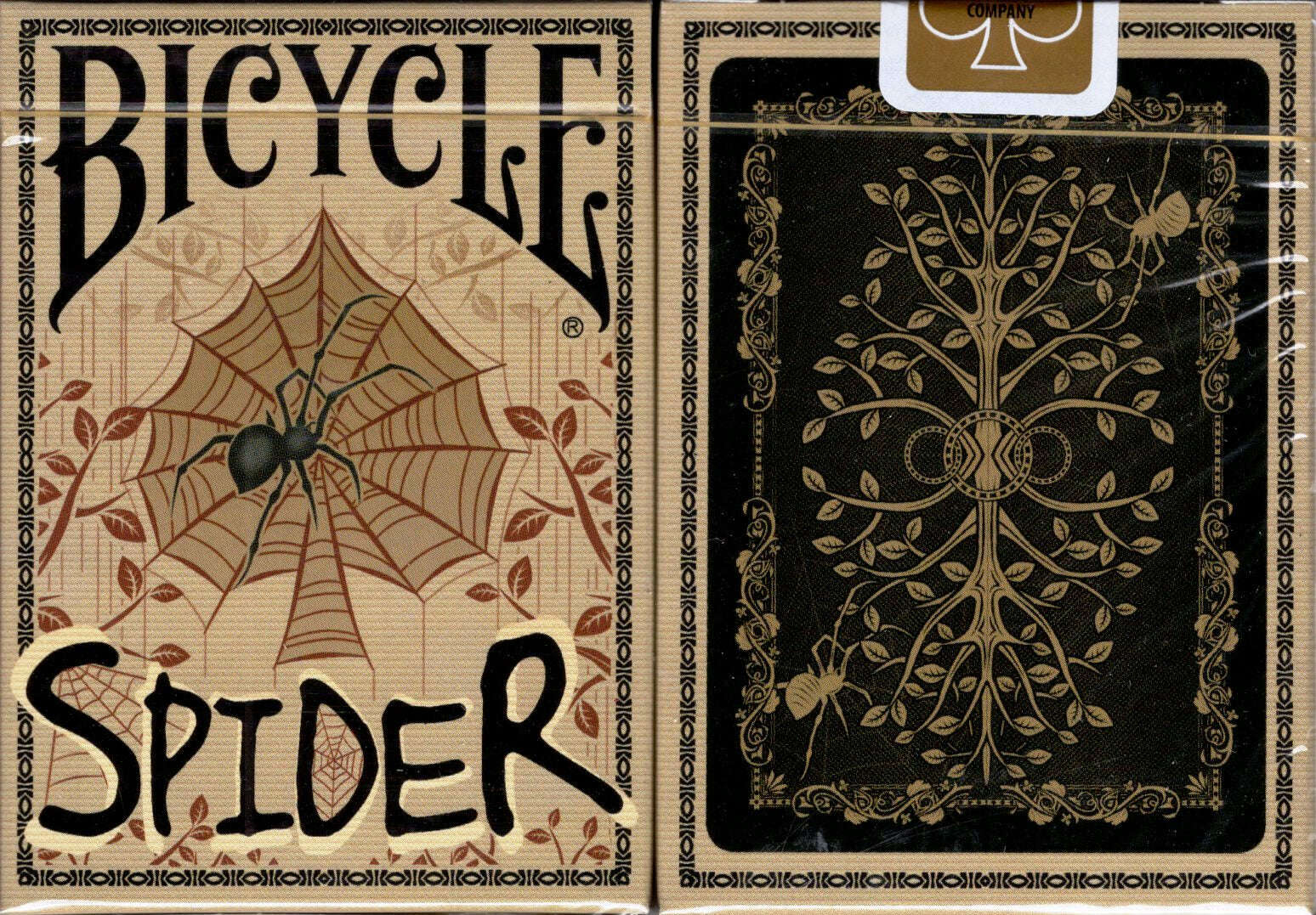 PlayingCardDecks.com-Spider Gilded Bicycle Playing Cards