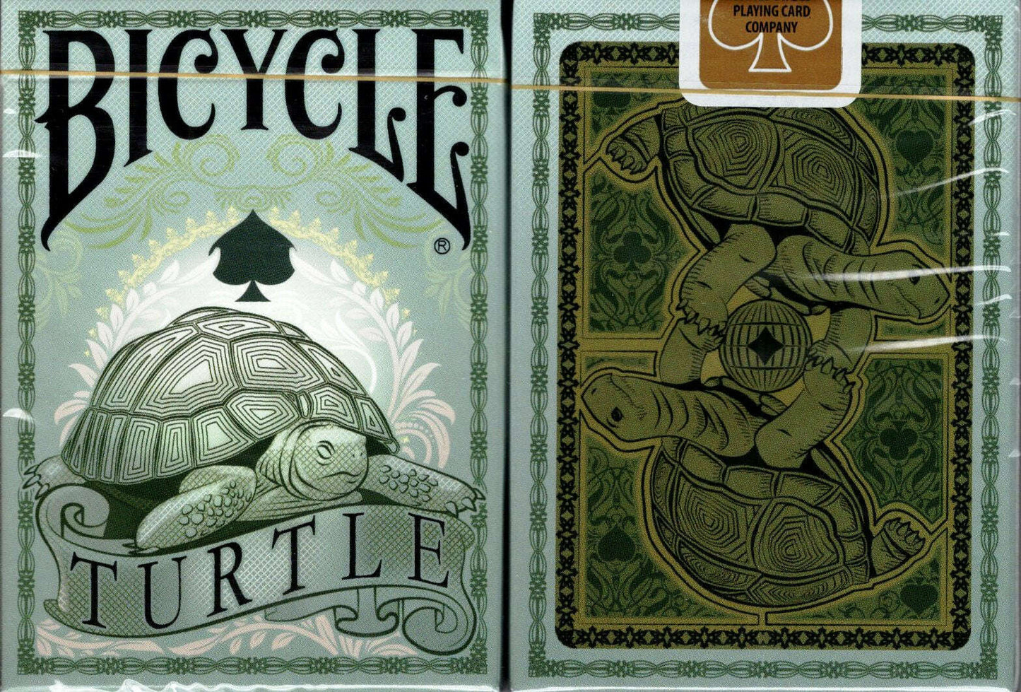 PlayingCardDecks.com-Turtle Gilded Bicycle Playing Cards