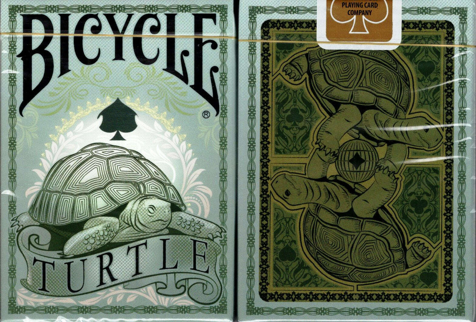 PlayingCardDecks.com-Turtle Gilded Bicycle Playing Cards