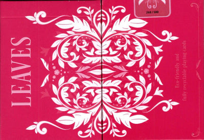PlayingCardDecks.com-Leaves Summer Pink Playing Cards WJPC