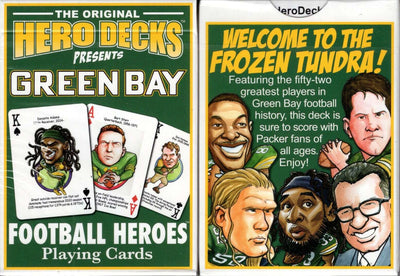 PlayingCardDecks.com-Green Bay Football Heroes Playing Cards