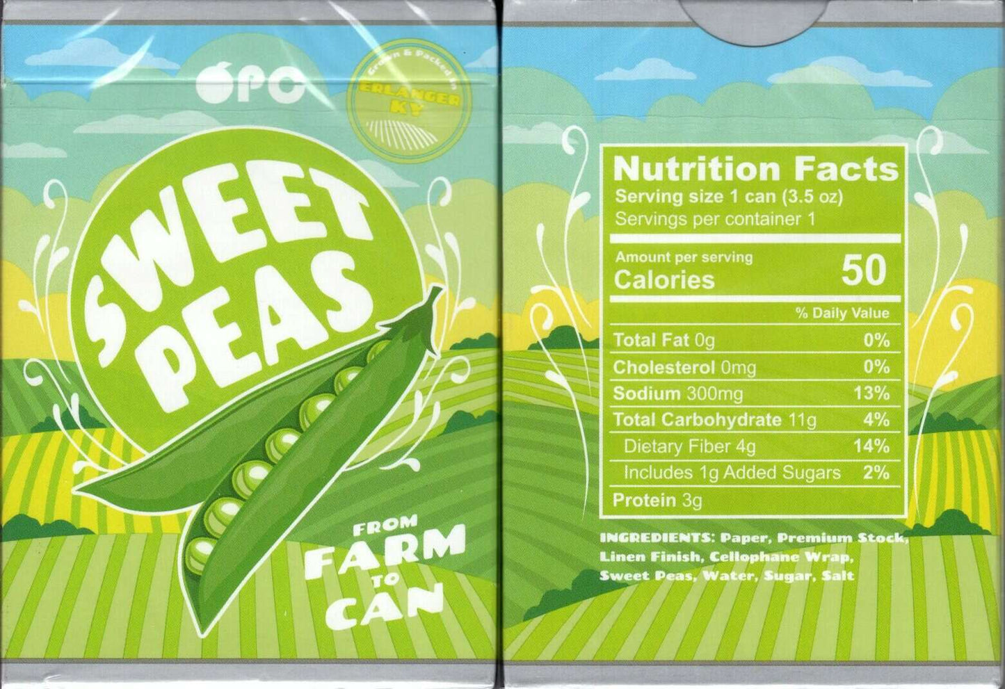 PlayingCardDecks.com-Sweet Peas Playing Cards USPCC