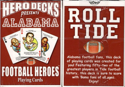 PlayingCardDecks.com-Alabama Football Heroes Playing Cards