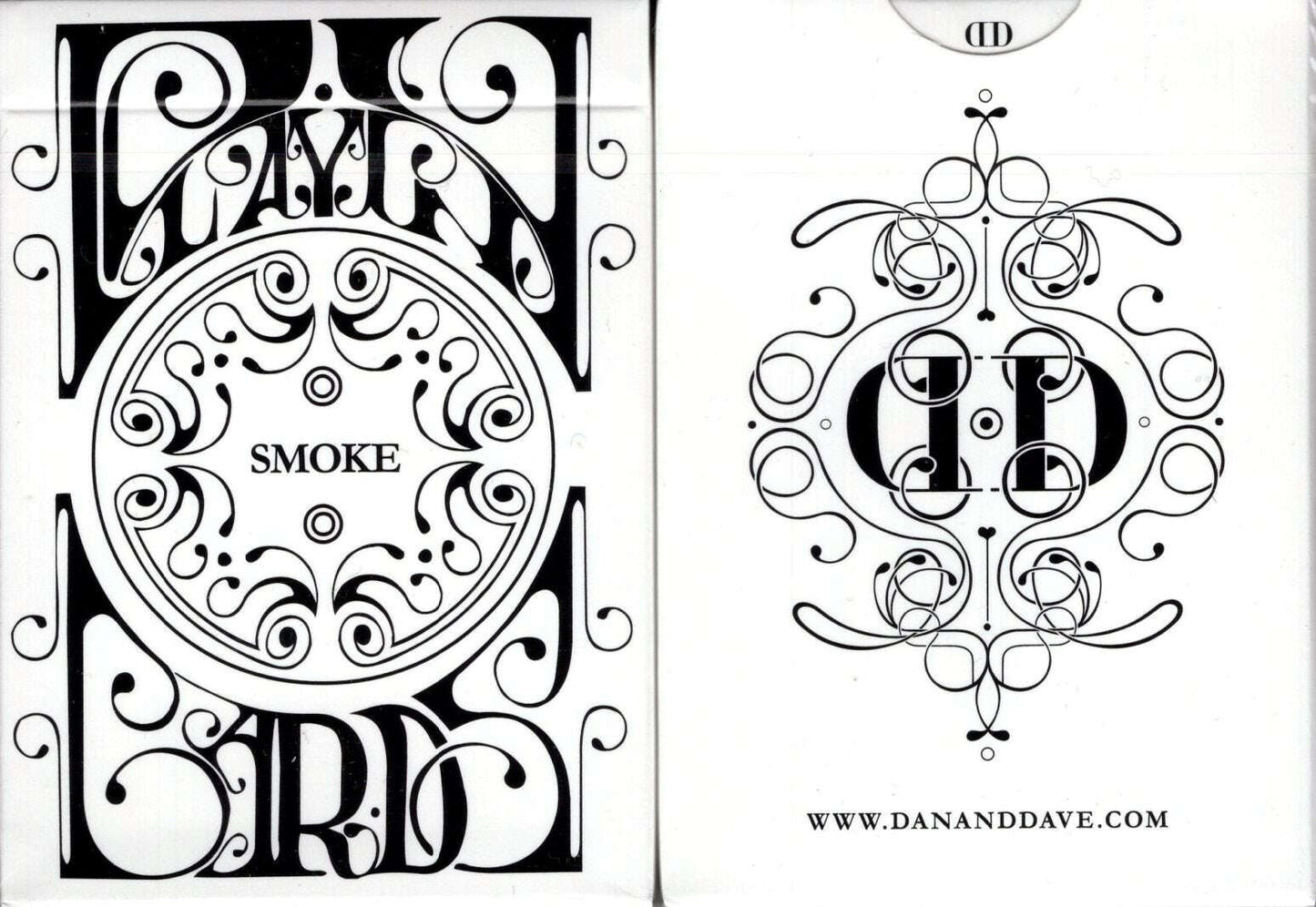 PlayingCardDecks.com-Smoke & Mirrors v8 White Playing Cards USPCC