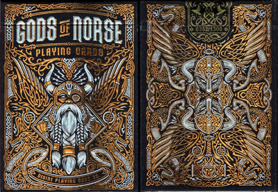 PlayingCardDecks.com-Gods of Norse Odin’s Trophy Holographic Playing Cards TPCC