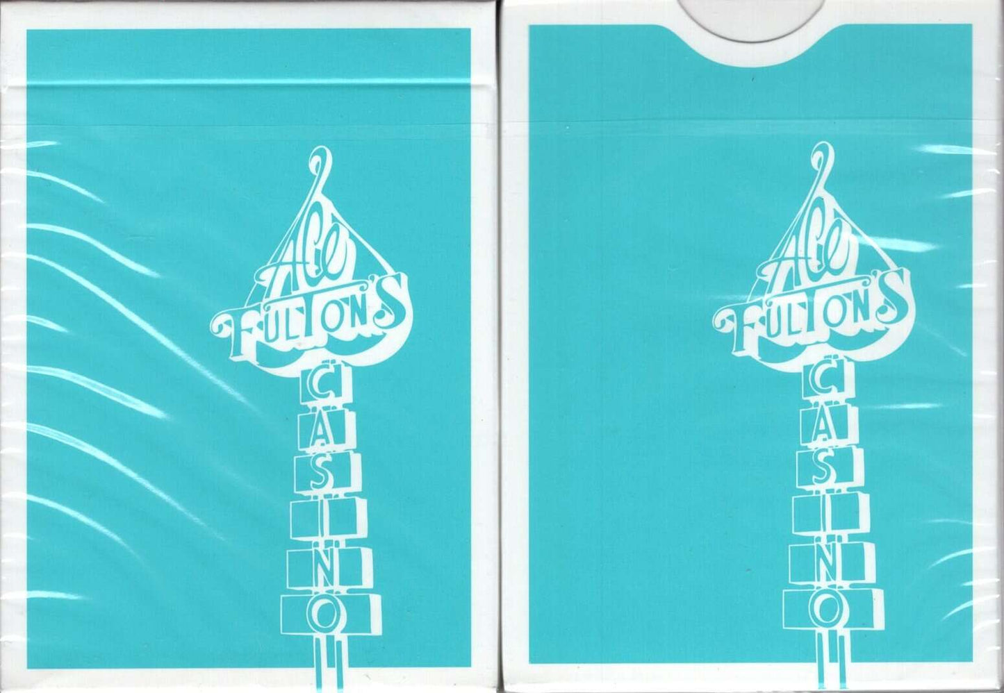 PlayingCardDecks.com-Ace Fulton's Casino Miami Vice Blue Playing Cards USPCC