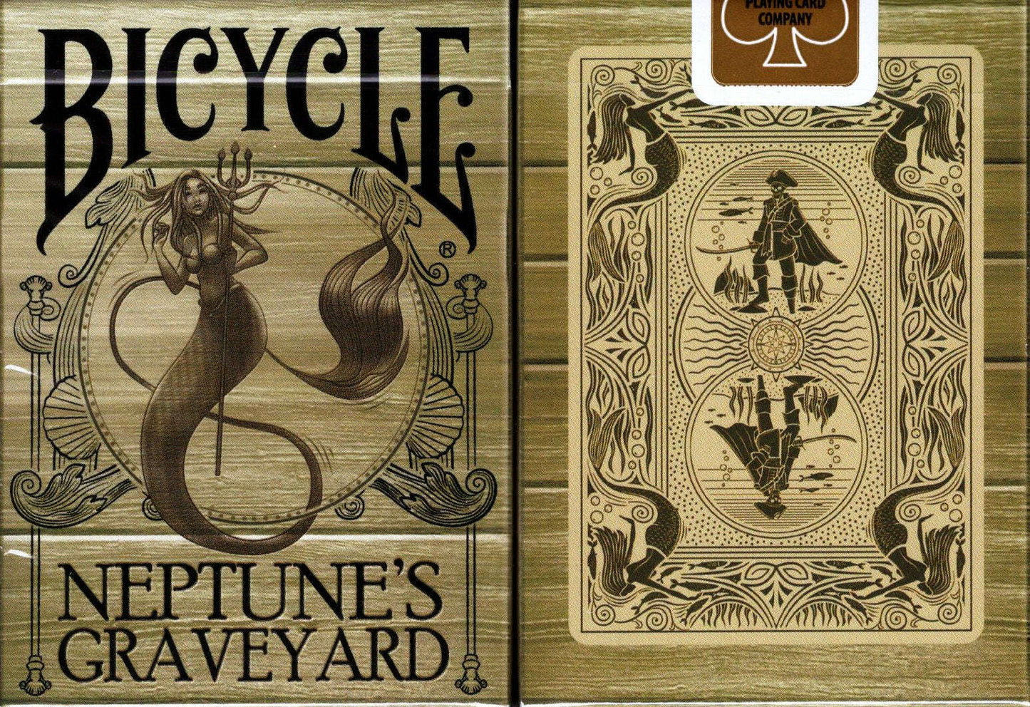 PlayingCardDecks.com-Neptune's Graveyard Gilded Bicycle Playing Cards