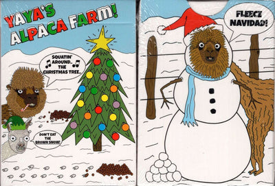PlayingCardDecks.com-Alpaca Christmas Playing Cards MPC