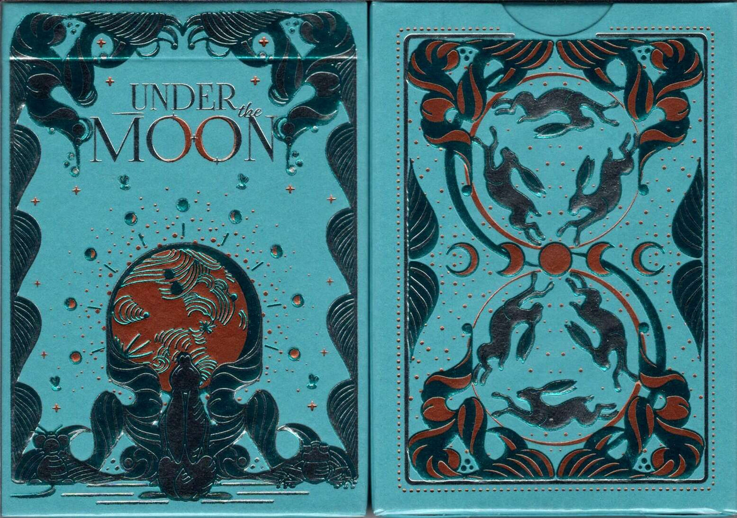 PlayingCardDecks.com-Under the Moon Moorland Green Playing Cards Cartamundi