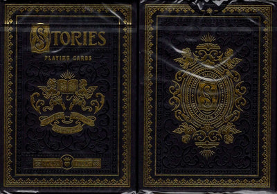 PlayingCardDecks.com-Stories Vol. 4 Black Playing Cards LPCC