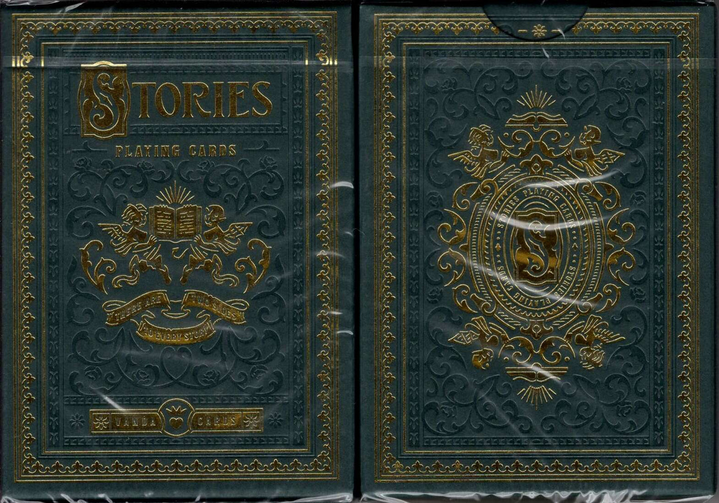 PlayingCardDecks.com-Stories Vol. 3 Green Playing Cards USPCC