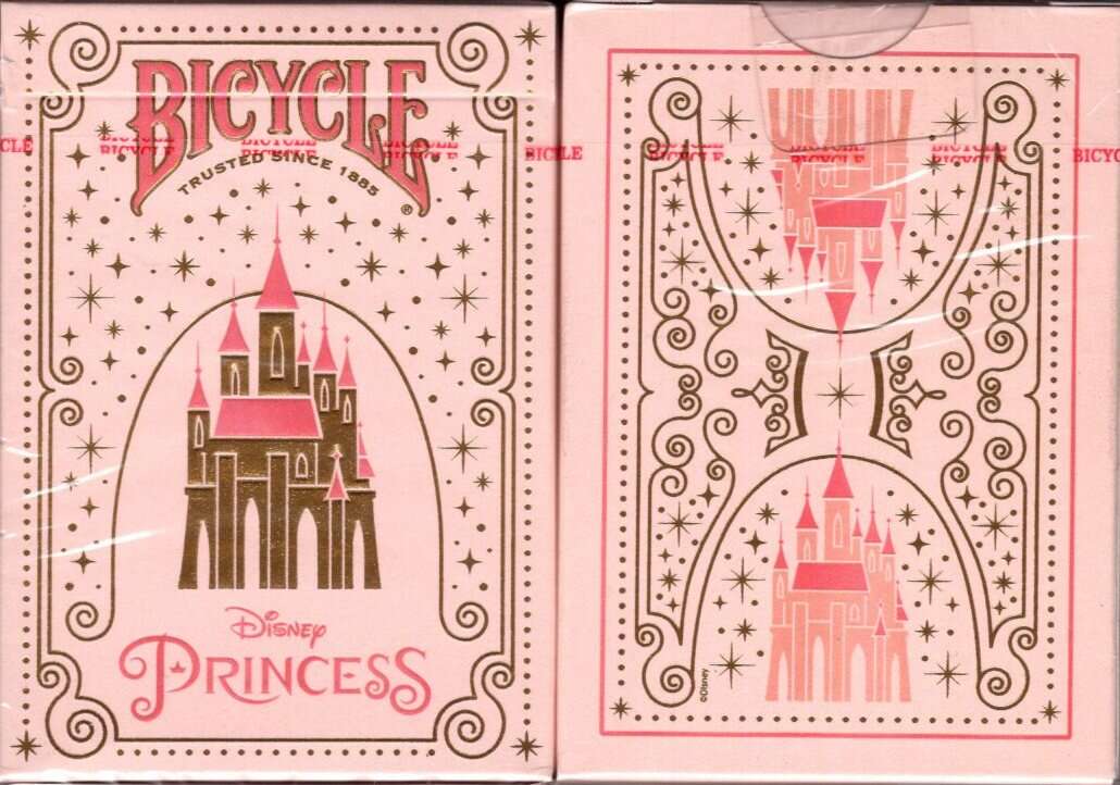 PlayingCardDecks.com-Disney Princess Inspired Pink Bicycle Playing Cards