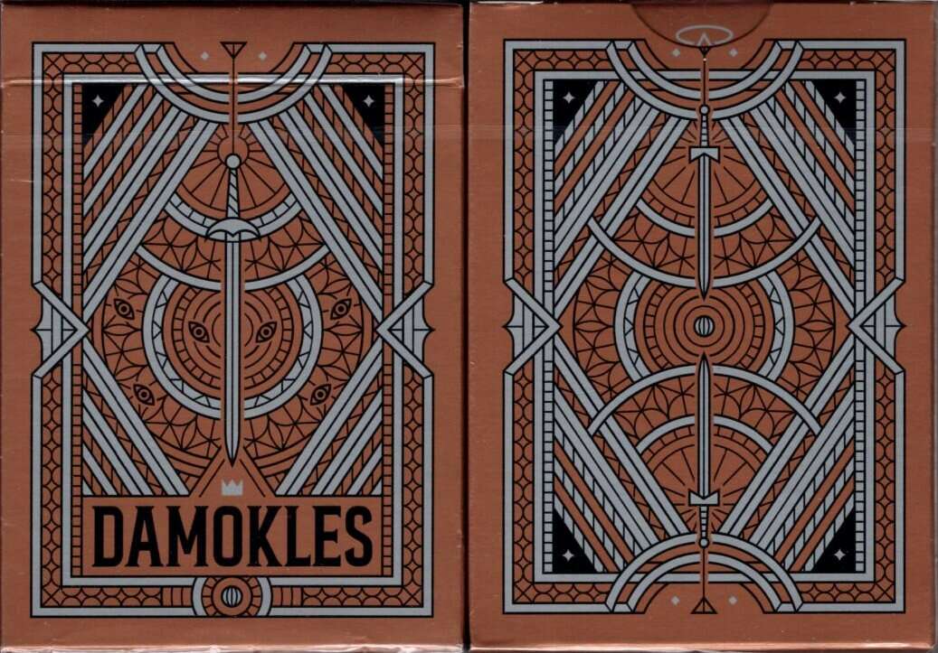 PlayingCardDecks.com-Damokles Cuprum Playing Cards USPCC