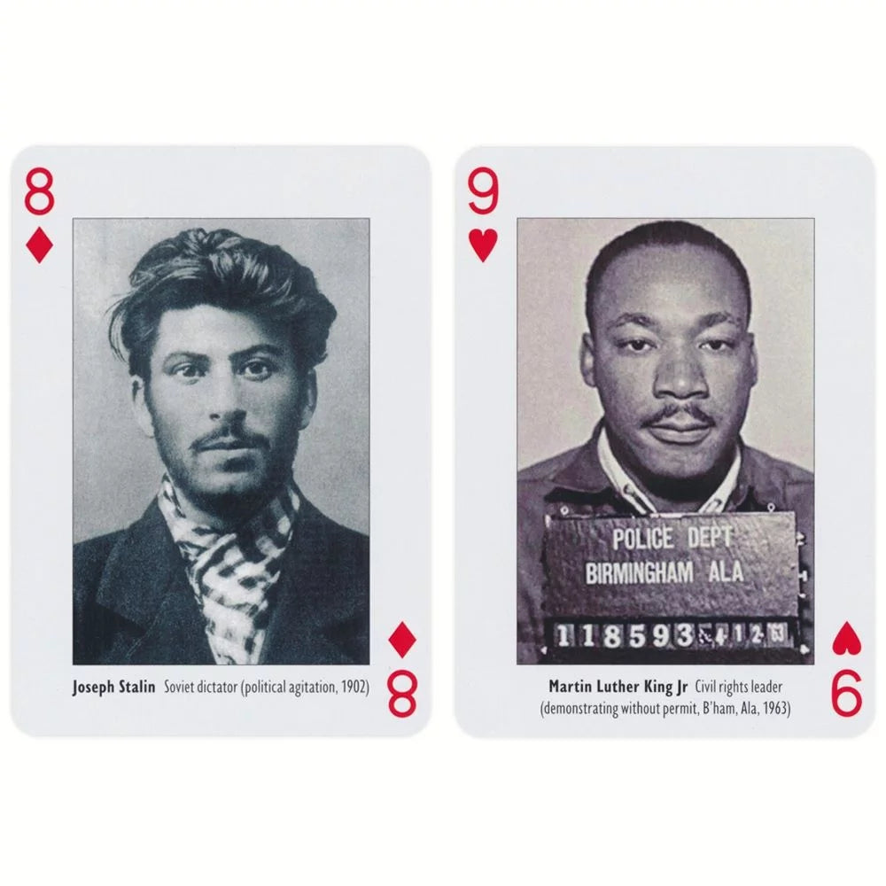 Mugshots Playing Cards by Piatnik - Deal with the Infamous and the Iconic