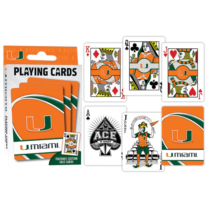 University of Miami Playing Cards - #THEU