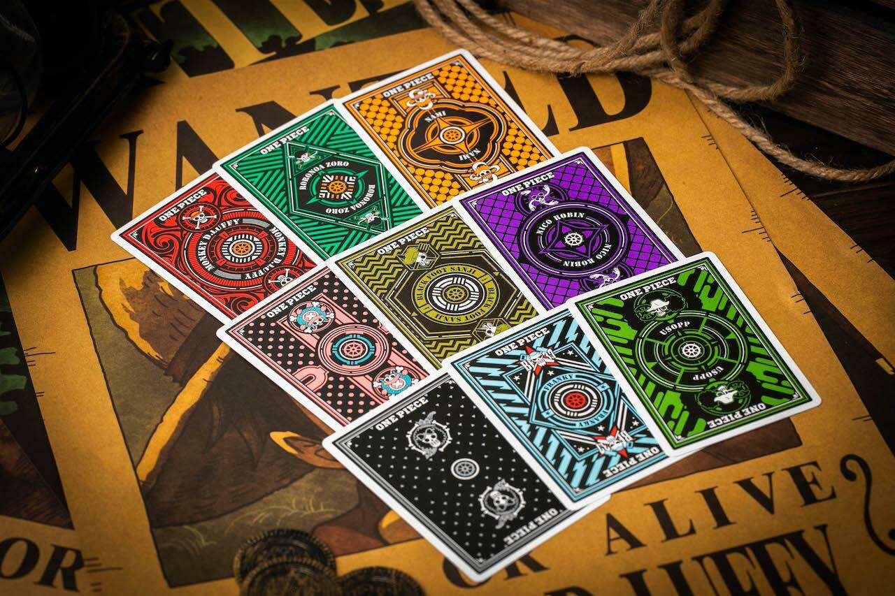 PlayingCardDecks.com-One Piece Playing Cards Limited Foiled Tuck Box 9 Deck Set