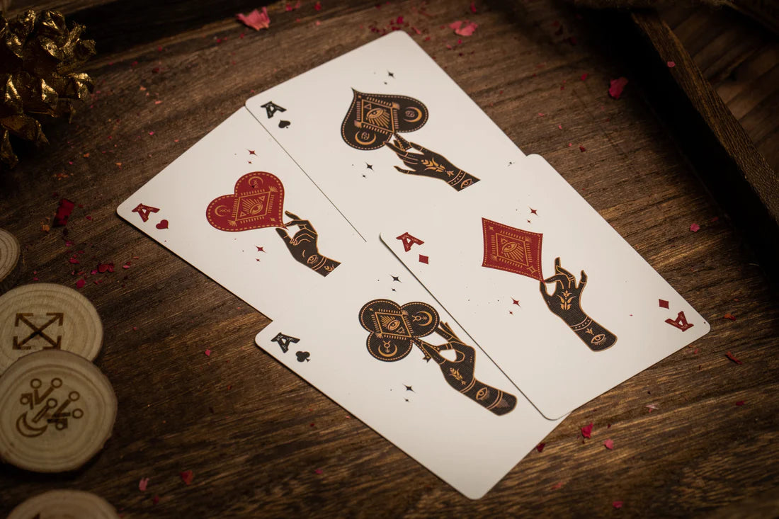 Palmistry Playing Cards Silver Golden Ivory Edition TWPCC