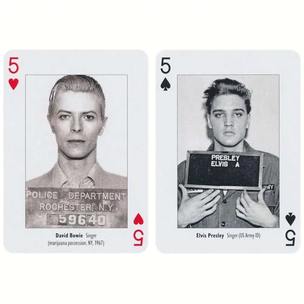Mugshots Playing Cards by Piatnik - Deal with the Infamous and the Iconic