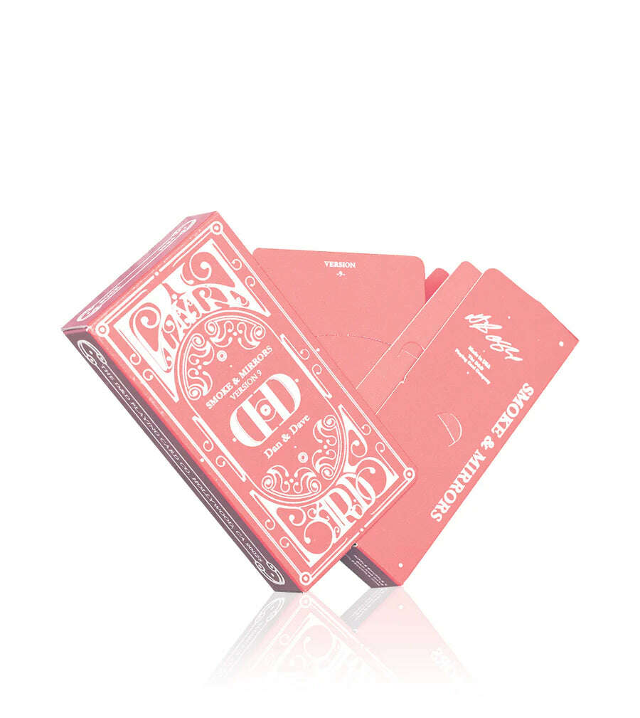PlayingCardDecks.com-Smoke & Mirrors v9 Pink Deluxe Playing Cards USPCC