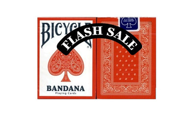 🎄FLASH SALE - Bicycle Bandana Playing Cards - Sun Bleached Crimson