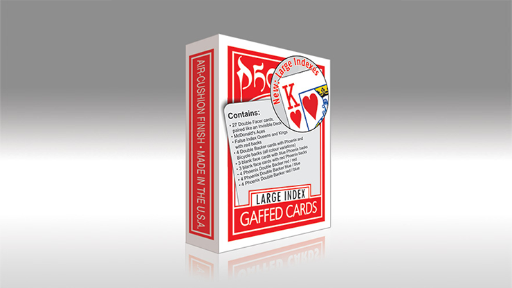 Phoenix Back Large Index Gaff Playing Cards by Card-Shark