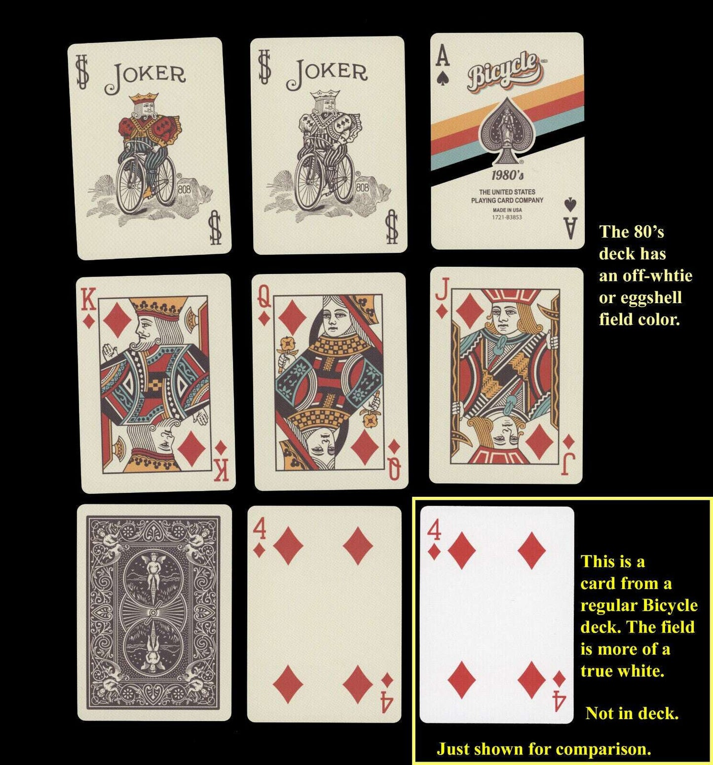 PlayingCardDecks.com-1980's Retro Bicycle Playing Cards 2 Deck Set