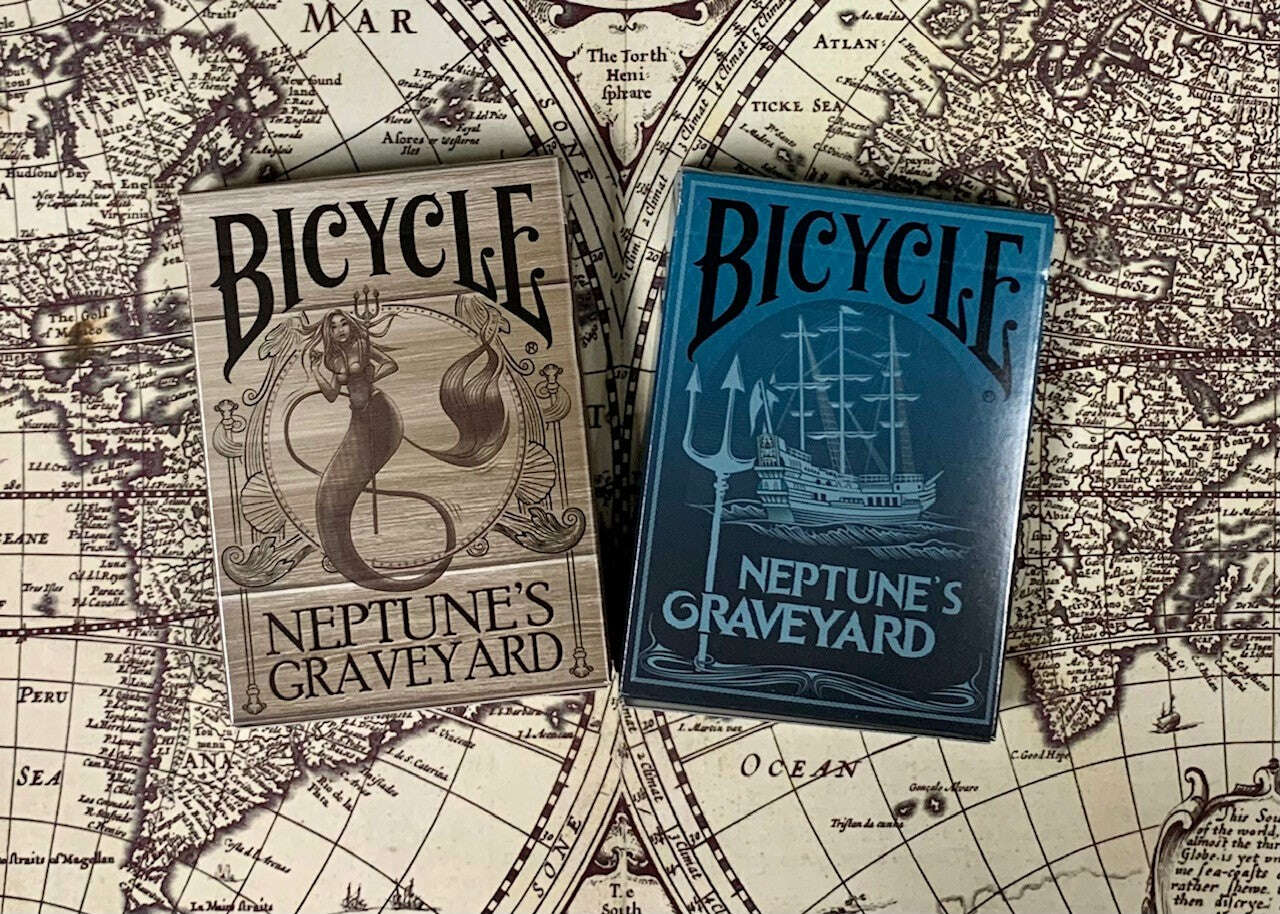 PlayingCardDecks.com-Neptune's Graveyard Gilded Bicycle Playing Cards