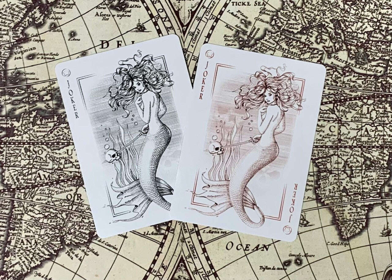 PlayingCardDecks.com-Neptune's Graveyard Gilded Bicycle Playing Cards