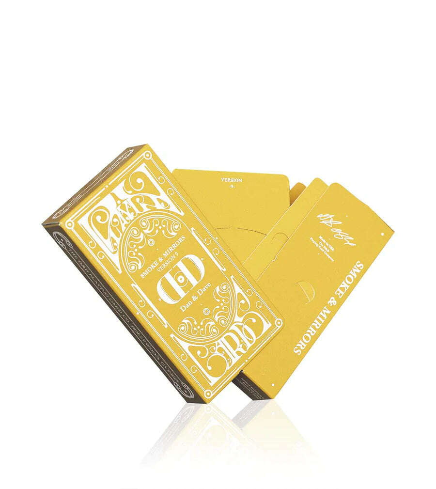 PlayingCardDecks.com-Smoke & Mirrors v9 Gold Deluxe Playing Cards USPCC
