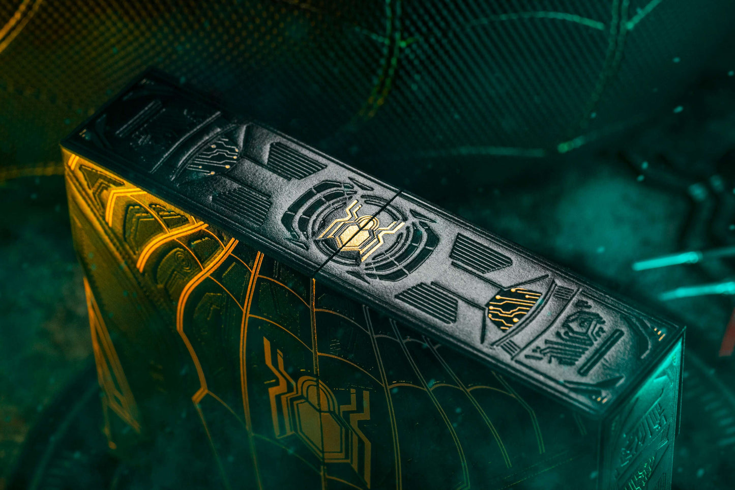 PlayingCardDecks.com-Spider-Man: Black & Gold Playing Cards