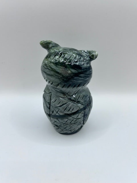 Green Jasper Owl