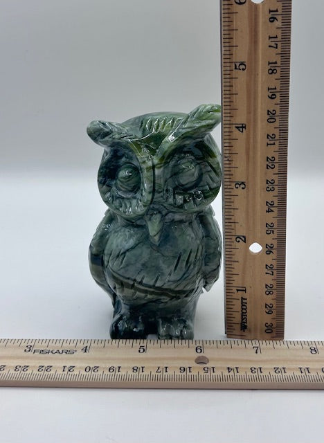 Green Jasper Owl