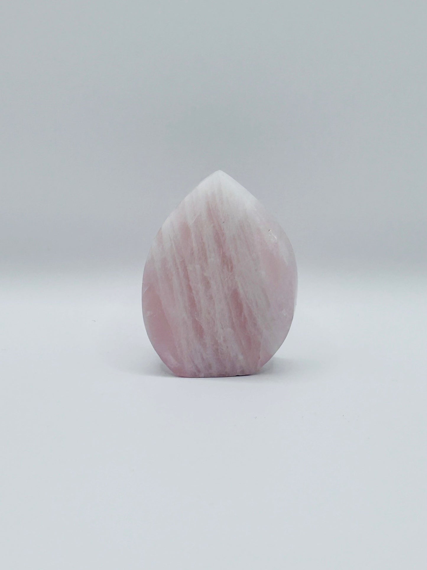 Rose Quartz - Curved Teardrop