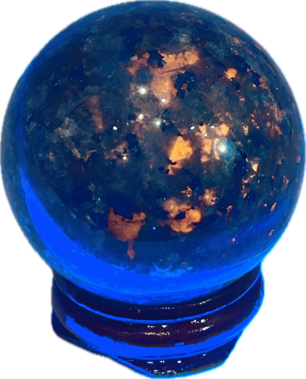 Yooperlite (Syenite with Sodalite) Sphere w/Stand