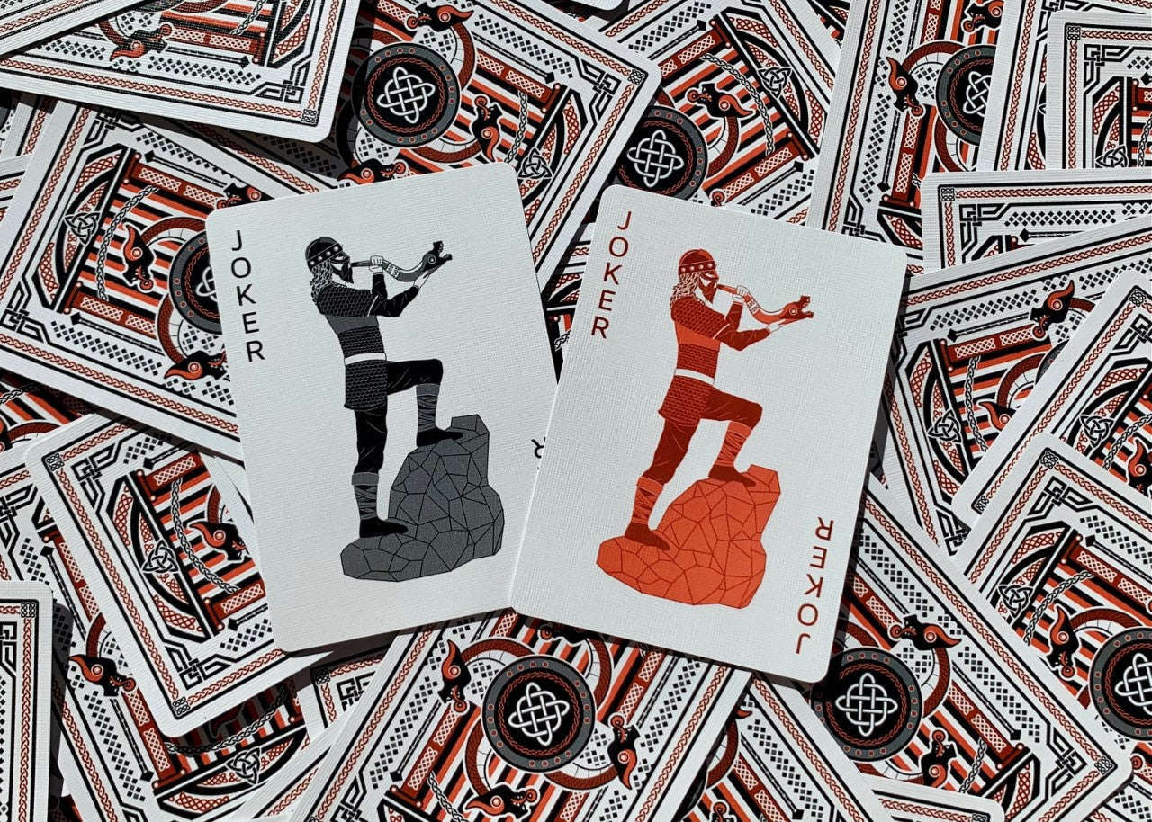 PlayingCardDecks.com-Vikings Gilded Bicycle Playing Cards