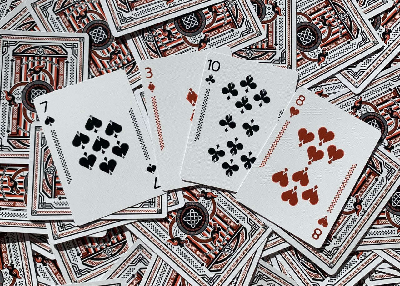 PlayingCardDecks.com-Vikings Gilded Bicycle Playing Cards