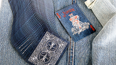 PlayingCardDecks.com-Denim v1 Bicycle Playing Cards