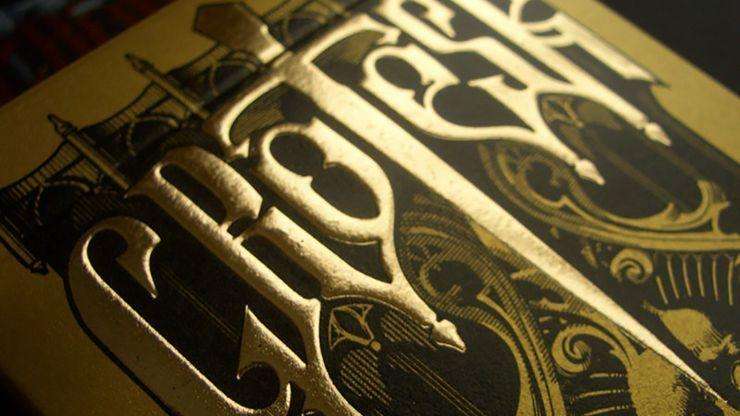 PlayingCardDecks.com-Grotesk Macabre Gold Playing Cards Deck EPCC