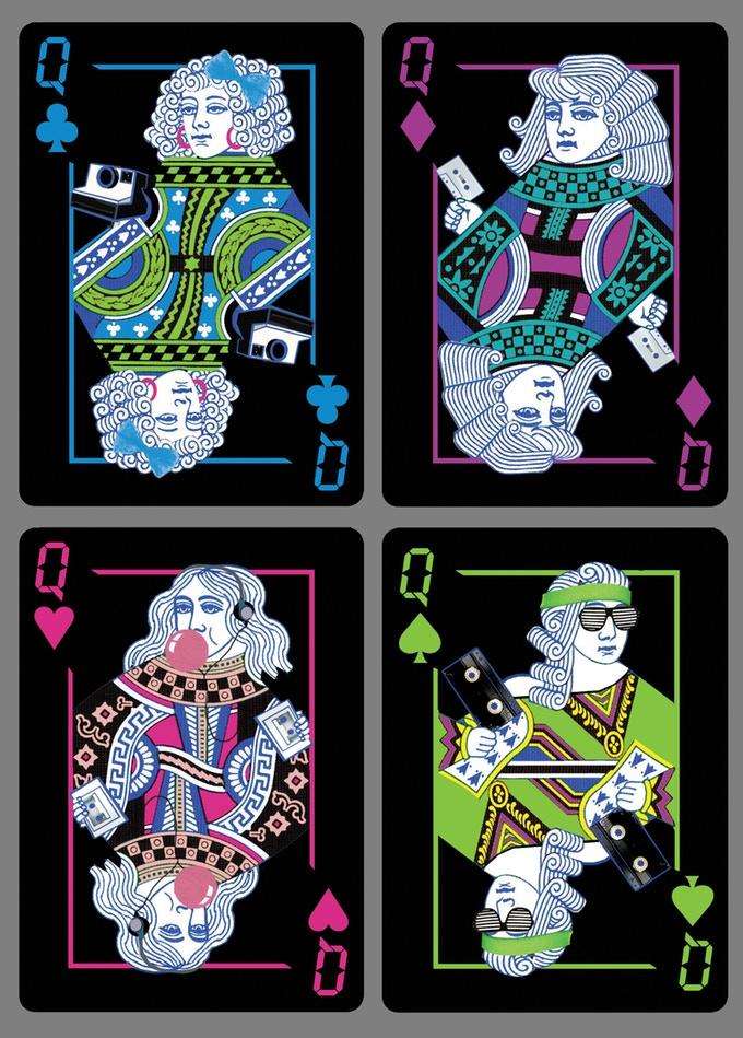 PlayingCardDecks.com-Radical 80s v2 Bicycle Playing Cards