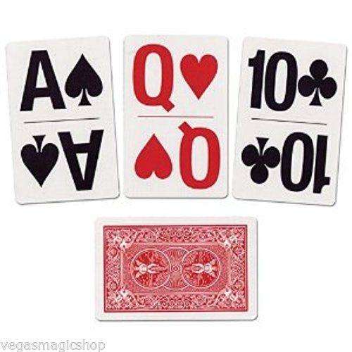 PlayingCardDecks.com-Large Print Rider Red & Blue 2 Deck Set Bicycle Playing Cards Bridge Size
