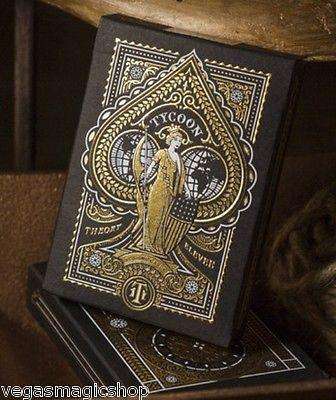 PlayingCardDecks.com-Tycoon Black Playing Cards USPCC