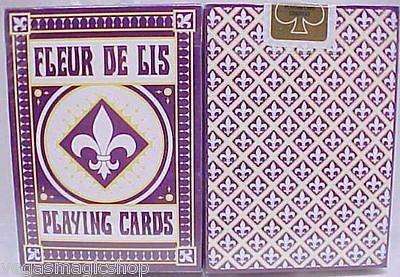 PlayingCardDecks.com-Fleur De Lis Purple Playing Cards Deck