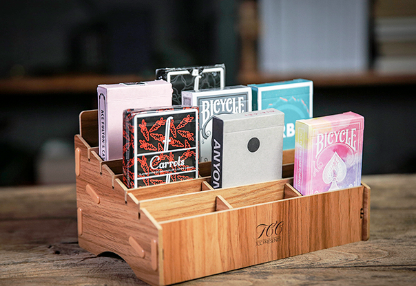 PlayingCardDecks.com-18 Deck Wooden Playing Card Display