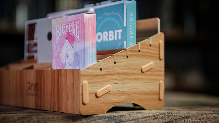 PlayingCardDecks.com-18 Deck Wooden Playing Card Display