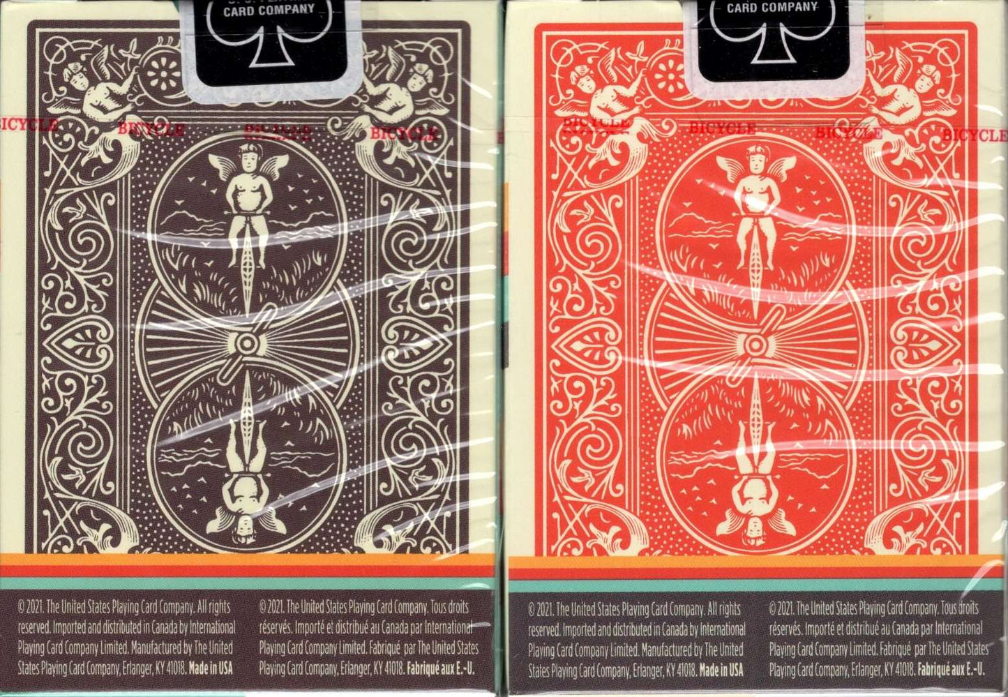 PlayingCardDecks.com-1980's Retro Bicycle Playing Cards 2 Deck Set
