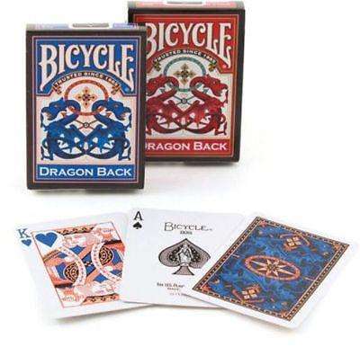 PlayingCardDecks.com-Dragon Back 2 Deck Set Red & Blue Bicycle Playing Cards
