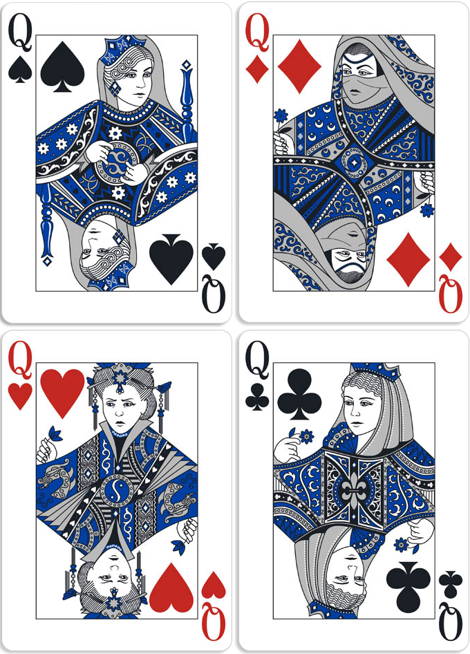 PlayingCardDecks.com-Crown Jewels Sapphire Classic Edition Playing Cards SPCC