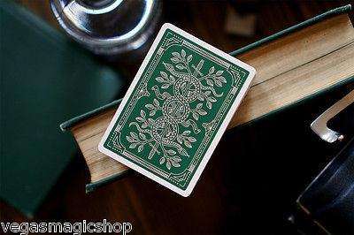 PlayingCardDecks.com-Monarchs Green Playing Cards USPCC