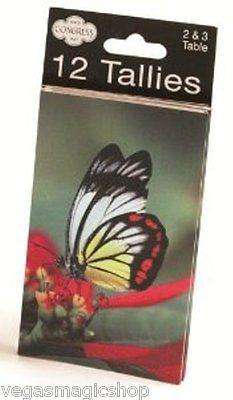 PlayingCardDecks.com-Butterfly Bridge Congress Tallies Scorecards